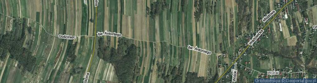 Zdjęcie satelitarne św. Antoniego ul.